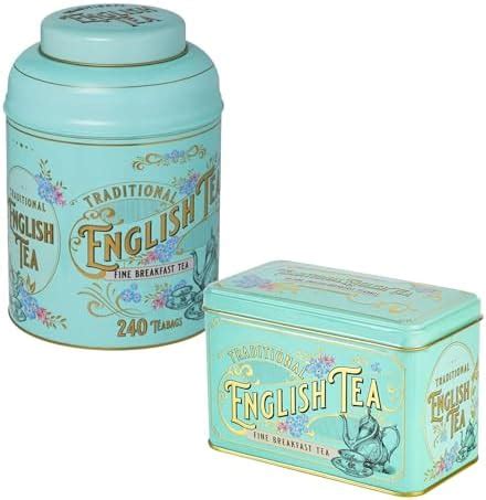 earl grey tea metal box|New English Teas Vintage Victorian Tea Gift Tin with 72 Assorted .